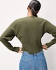 image 4 of F&F Knitted Long Sleeved Cardigan in Olive