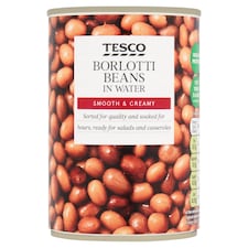 Tesco Borlotti Beans In Water 400G