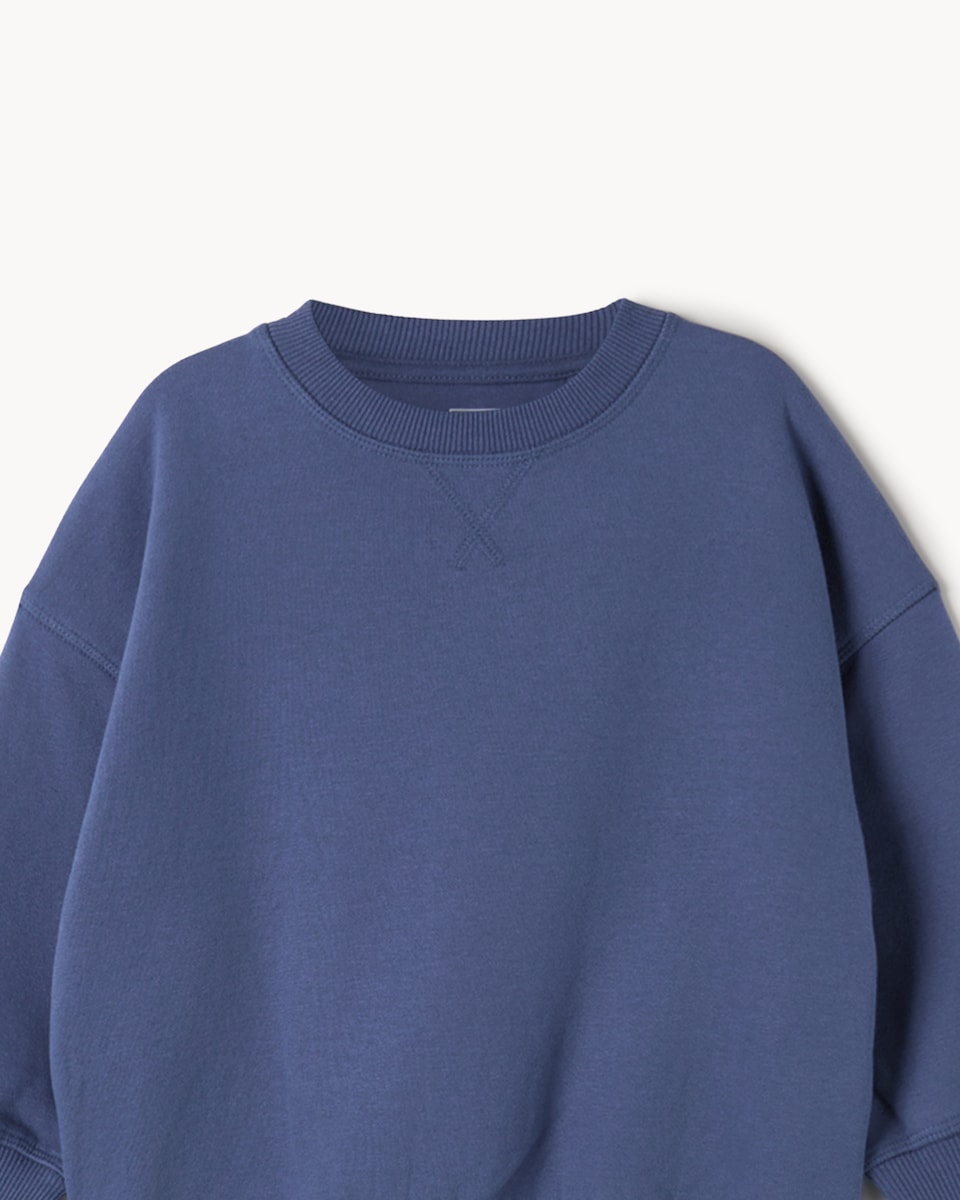 image 1 of F&F Boys Cotton Rich Sweatshirt and Joggers Set in Blue