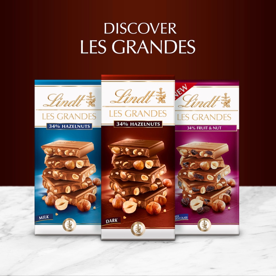 image 1 of Lindt Dark Chocolate With Hazelnut Bar 150G