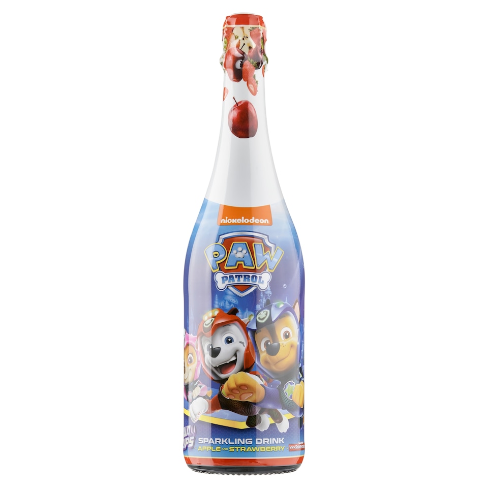 Nickelodeon Paw Patrol Sparkling Drink Apple and Strawberry 0.75L