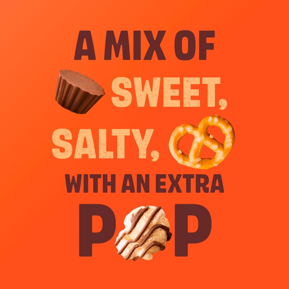 image 1 of Reese's Peanut Butter Popped Snack Mix 113g Clip Strip