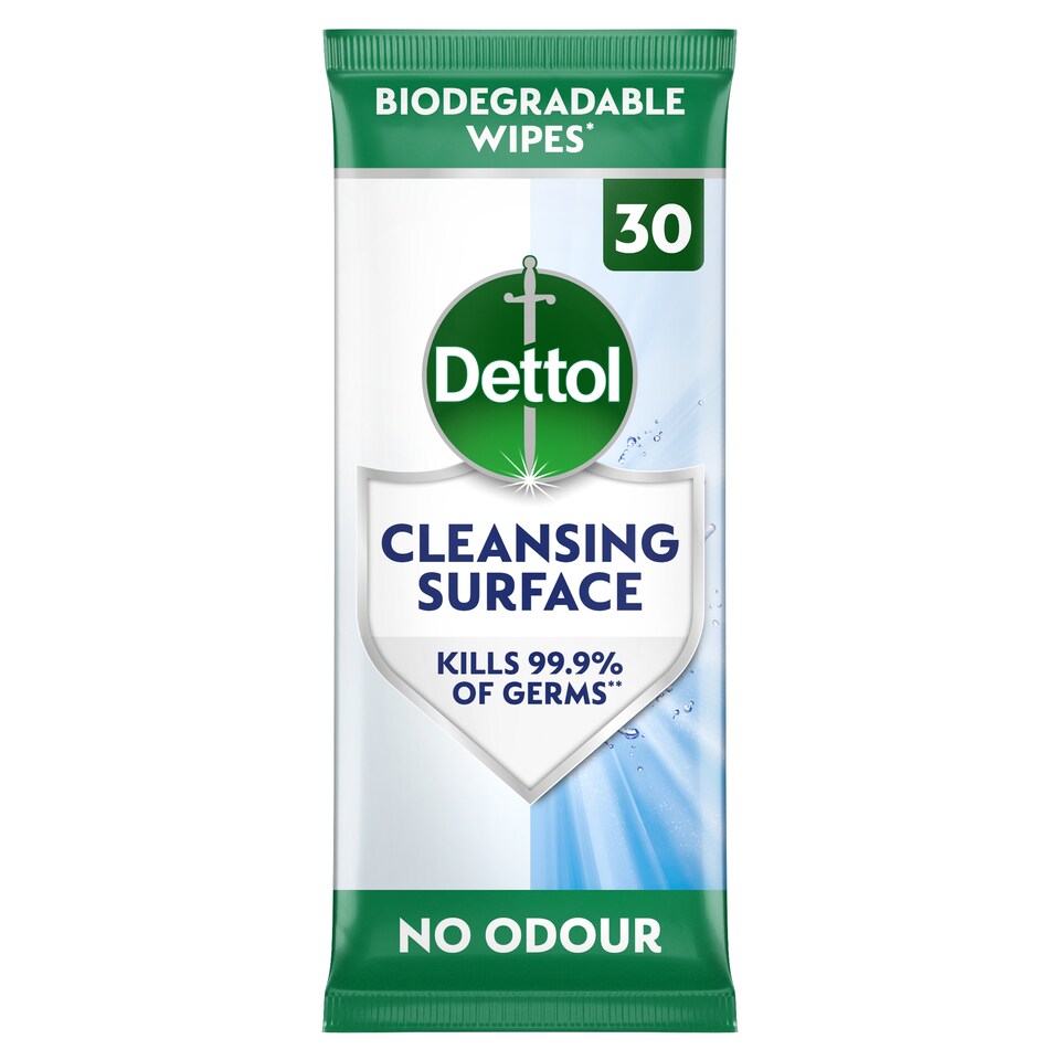 Dettol Antibacterial Multi Surface Cleaning Wipes 30 Pack