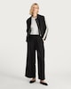 image 2 of The F&F Edit Striped Sleeve Zip Jacket in Black