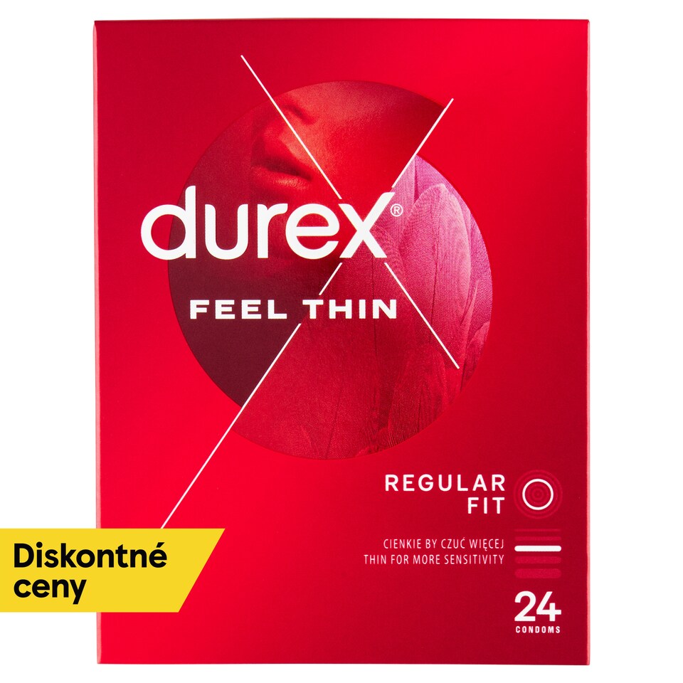 obrázok 1 z Durex Feel Thin Regular Fit prezervatívy 24 ks
