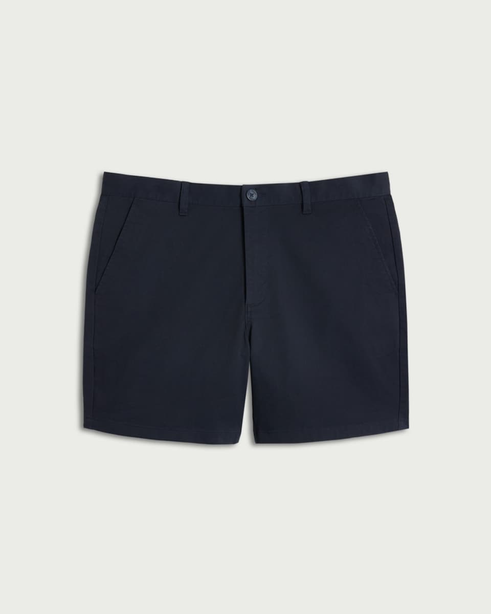 image 1 of F&F Cotton Rich Chino Shorts in Navy
