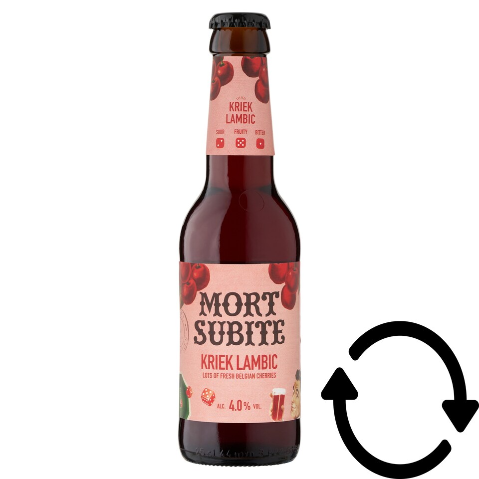 Mort Subite Kriek belga meggyes lambic típusú sörkülönlegesség 4% 250 ml