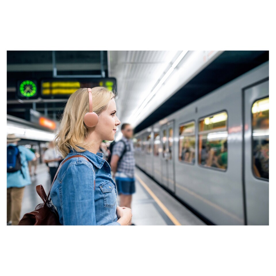 image 1 of Jvc S22 Flats Wireless Headphones Pink