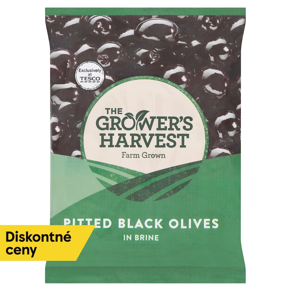 The Grower's Harvest Pitted Black Olives in Brine 200 g