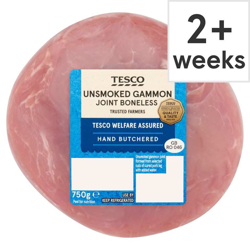 Tesco Unsmoked Gammon Joint 750G