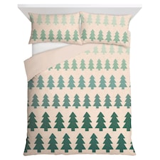 F&F Home Borg Christmas Tree Duvet Set Double