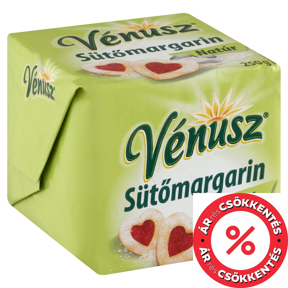 Vénusz Natúr sütőmargarin 70% zsírtartalmú margarin 250 g