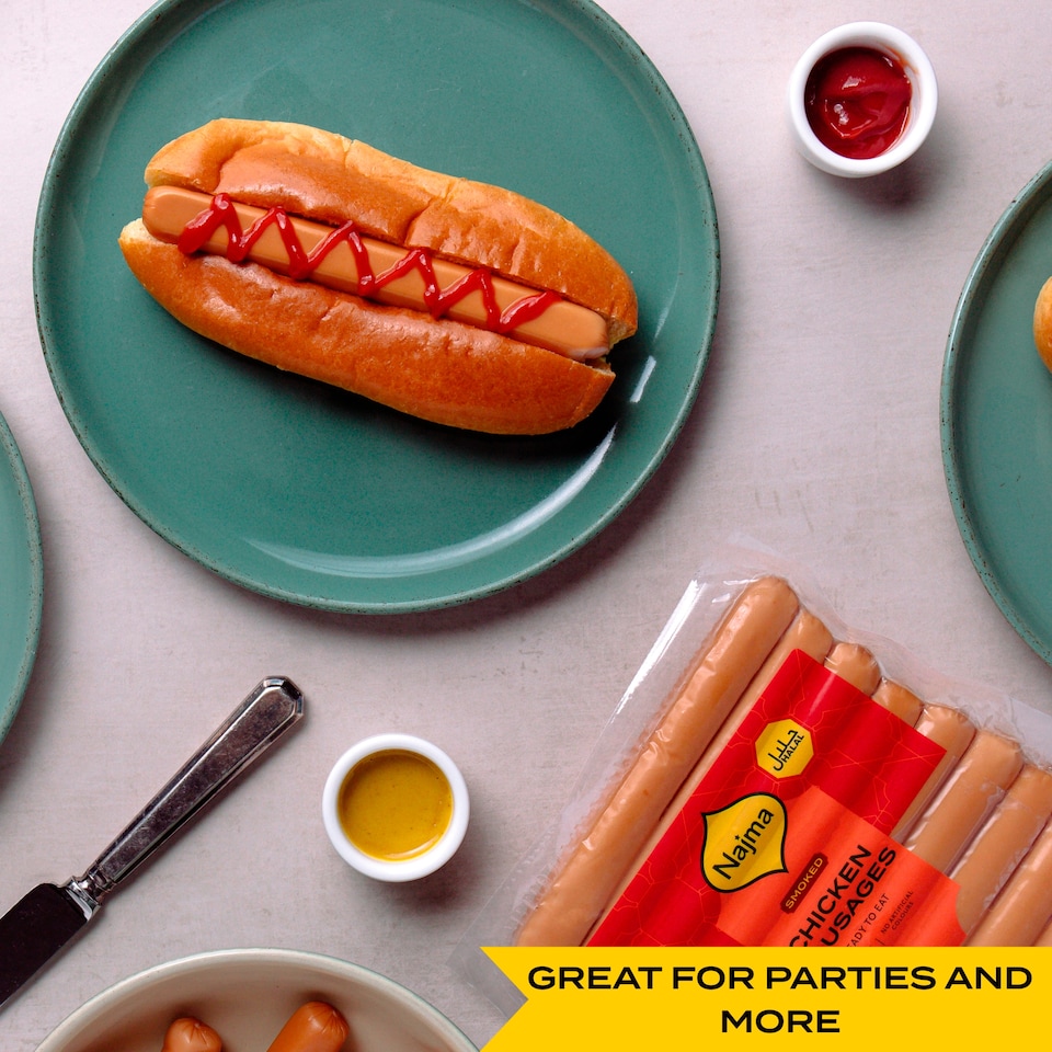 image 1 of Najma Halal Chicken Sausages - Smoked 400g