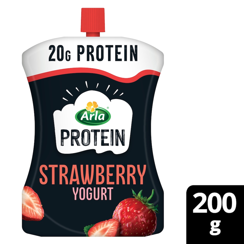 image 1 of Arla Protein Strawberry Yogurt Pouch 200g