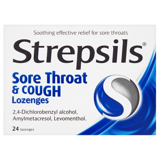 Strepsils Sore Throat & Cough Tesco Groceries