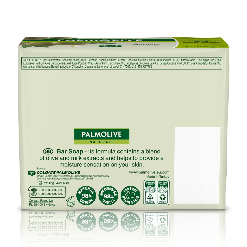 image 1 of Palmolive Naturals Moisture with Olive Bar Soap x4