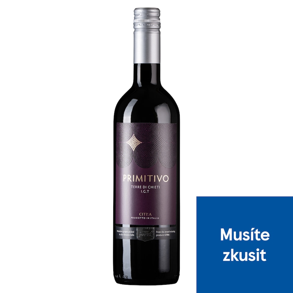 Tesco Finest Primitivo Terre d'Abruzzo červené víno 750ml