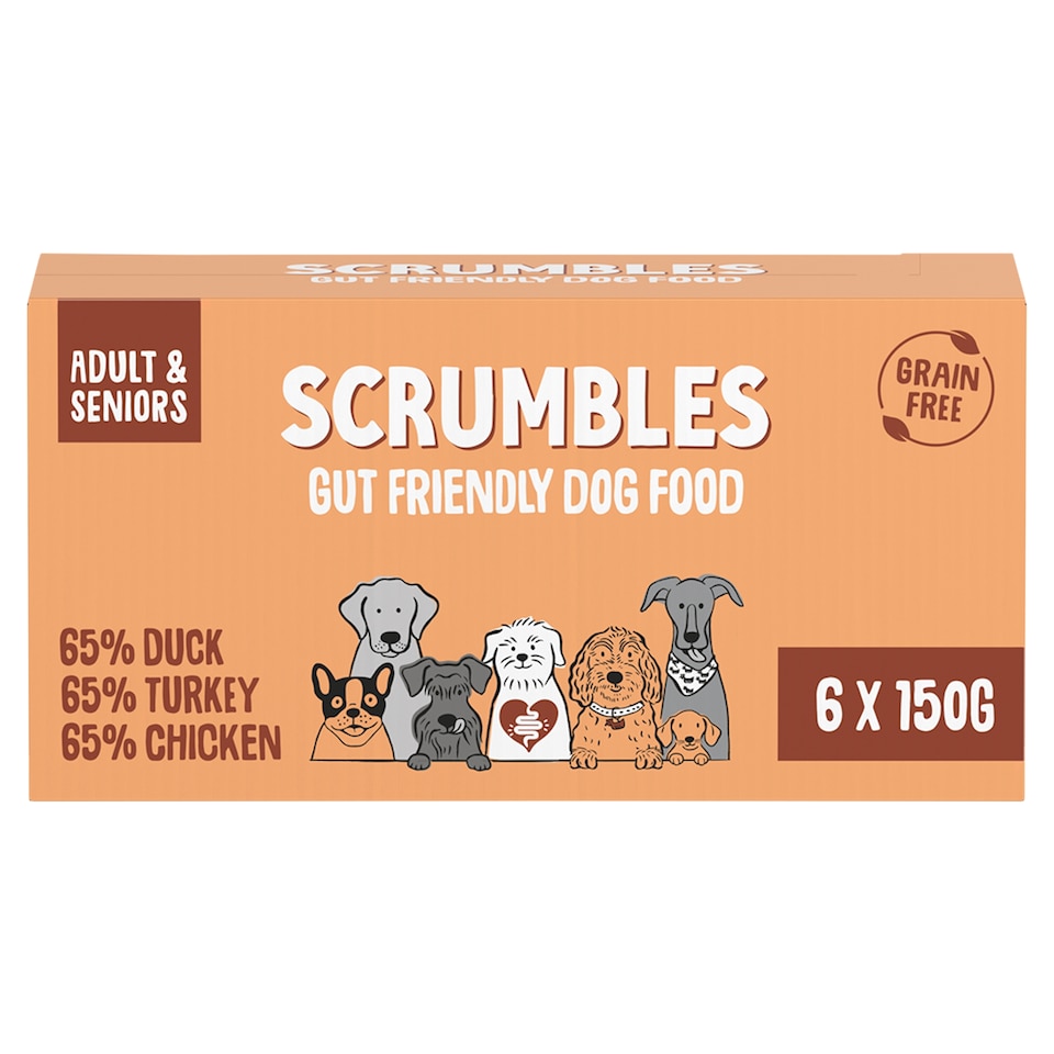 Scrumbles Variety Wet Dog Food Multipack 6x150g