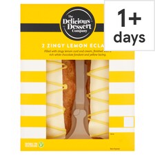 The Delicious Dessert Company Lemon Drizzle Eclairs 2 Pack