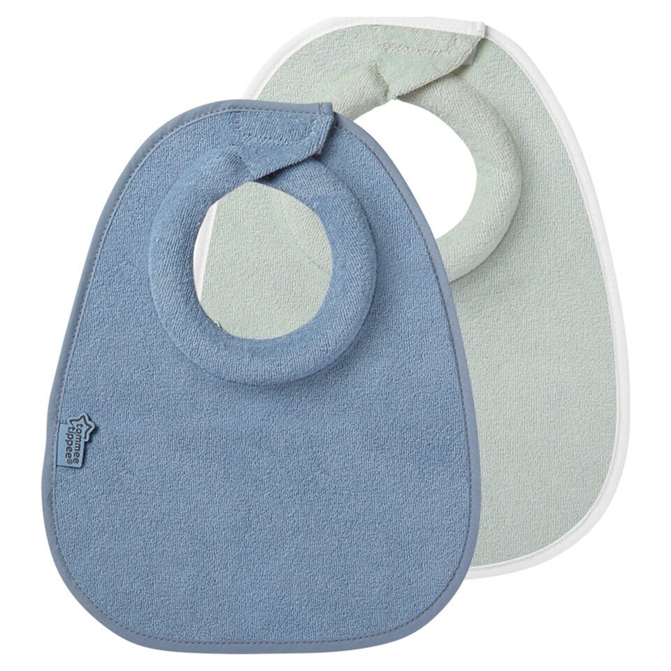 image 1 of Tommee Tippee Closer To Nature Milk Feed Bibs X2