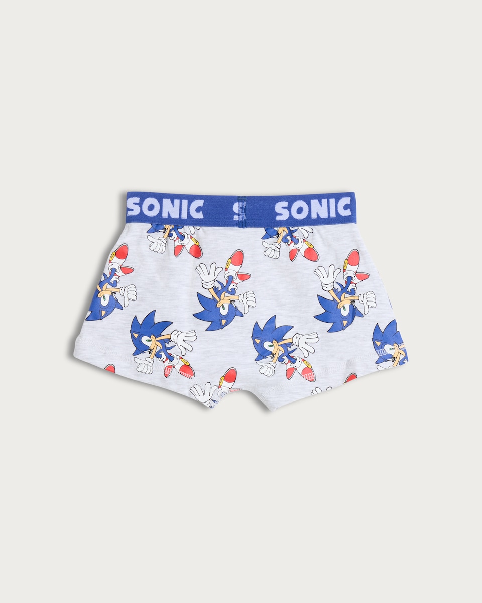 image 1 of Sonic the Hedgehog 3-Pack Cotton Rich Trunks in Multi