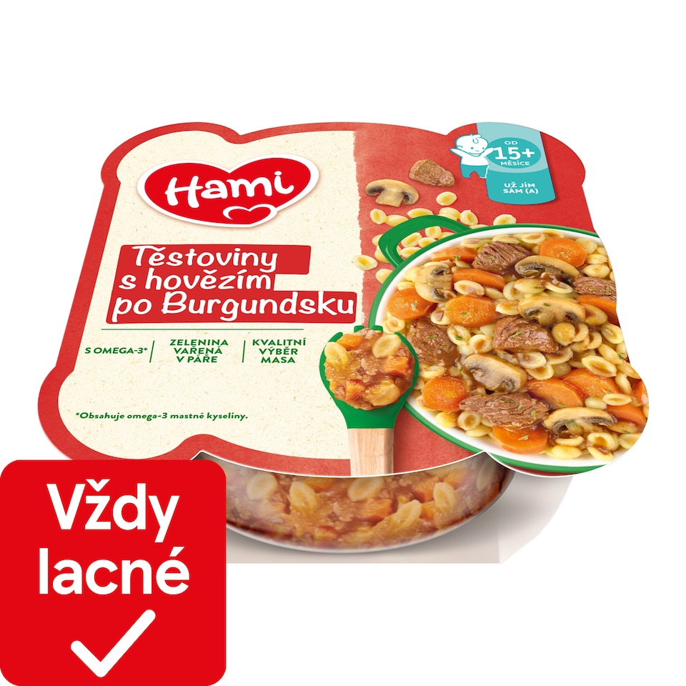 obrázok 1 z HAMI mäsovozeleninový tanierik Hovädzie po burgundsky 230g