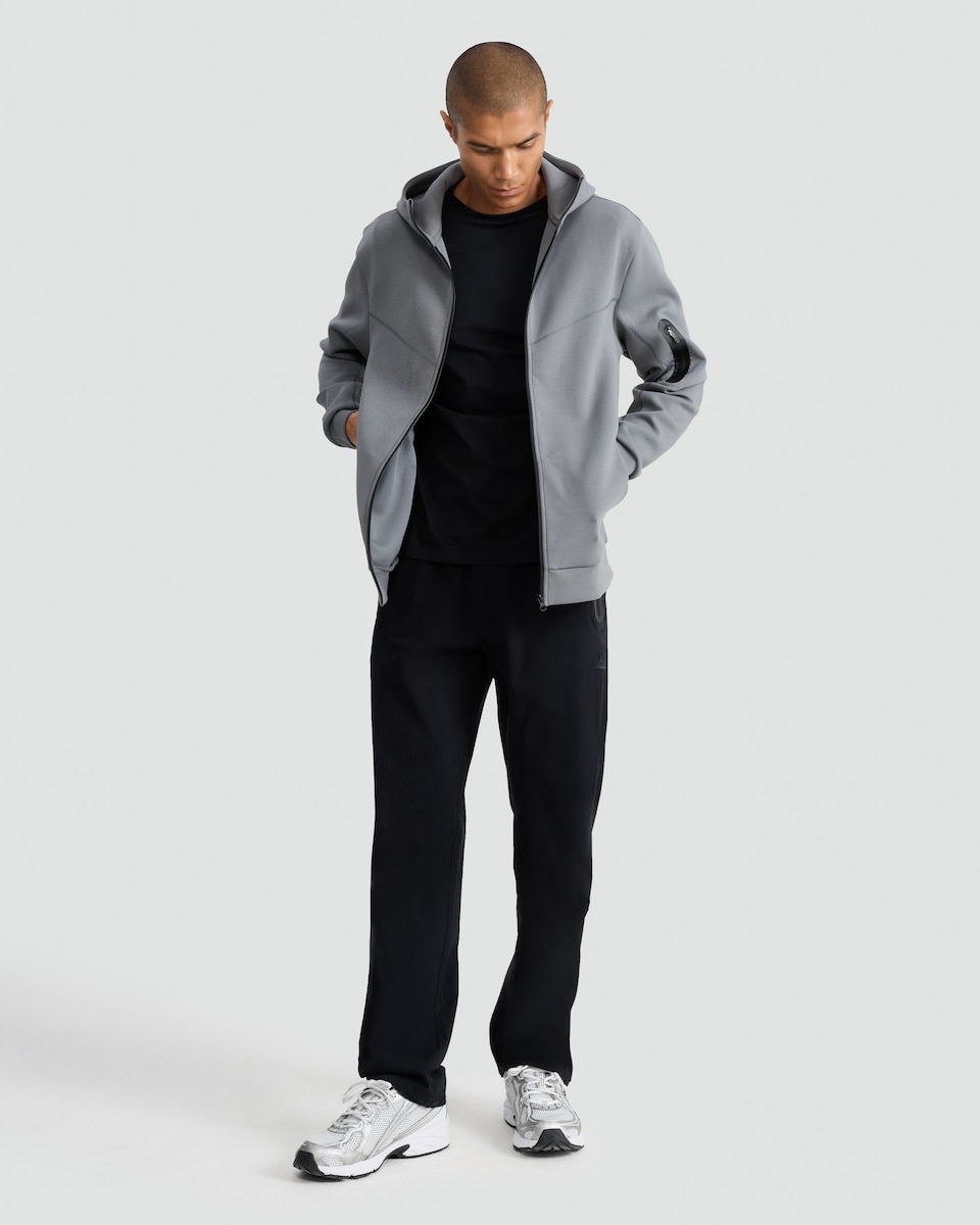 image 1 of 9 Peaks Hooded Full Zip Jacket in Blue