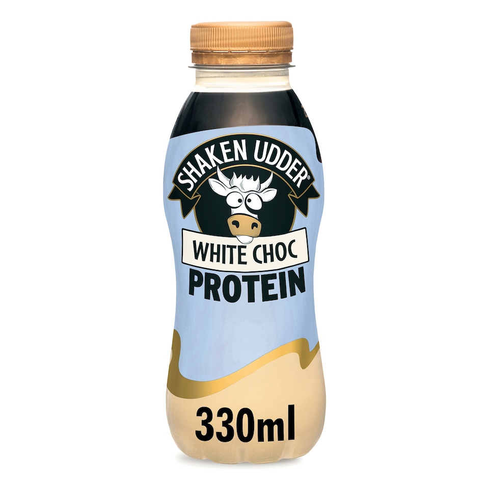 image 1 of Shaken Udder White Choc Protein Milkshake 330ml