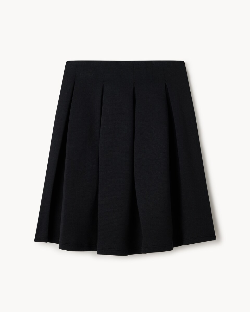 image 1 of F&F School Girls Pleated Skirt in Black