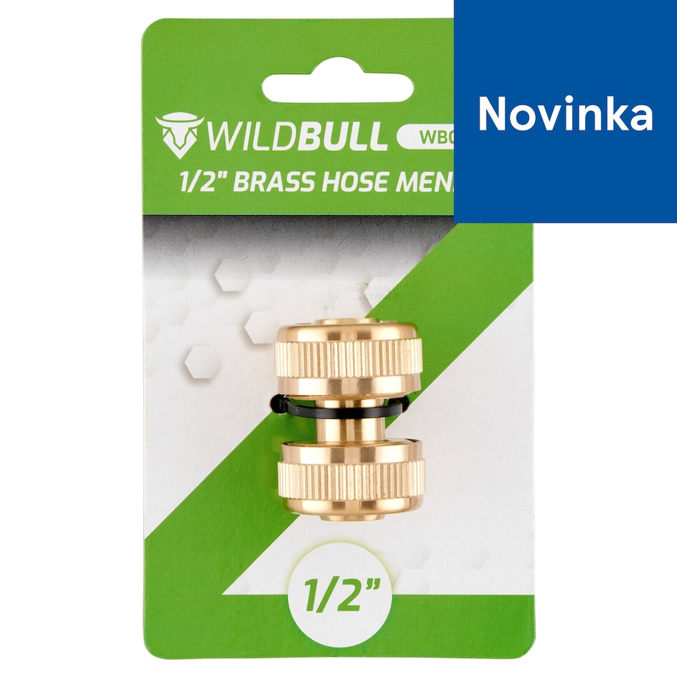 WildBull WBGC12M 1/2" Brass Hose Mender