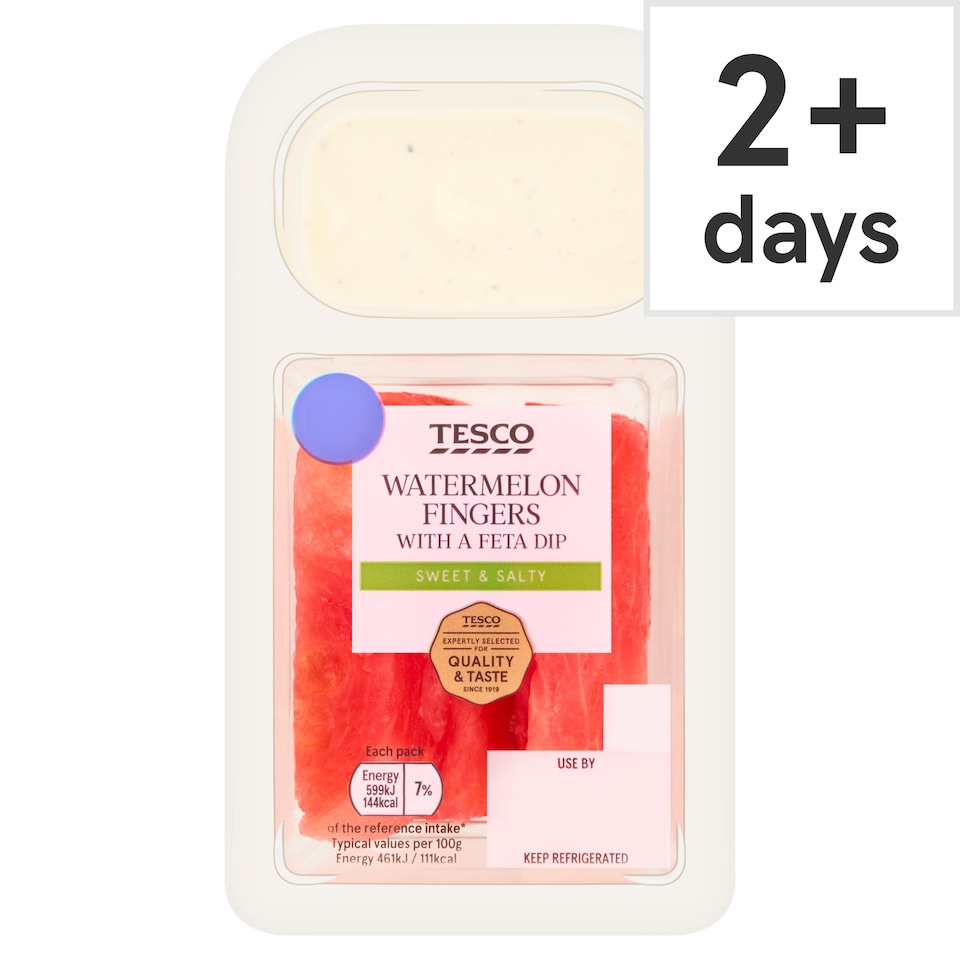 Tesco Watermelon Fingers With a Feta Dip 130g