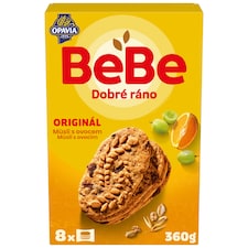 Opavia BeBe Dobré ráno müsli s ovocím sušienky s 5 celozrnnými cereáliami multibalenie 360 g