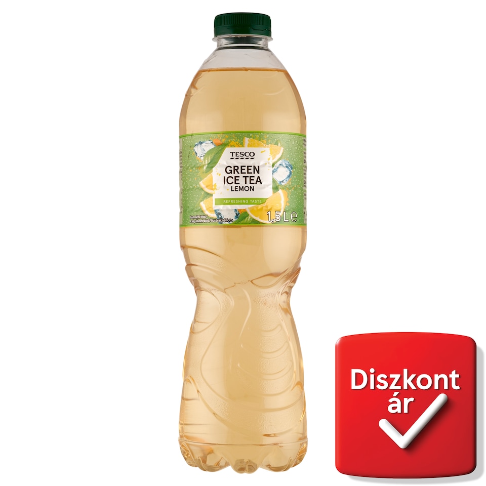 Tesco citrom ízű üdítőital zöld tea kivonattal 1,5 l 