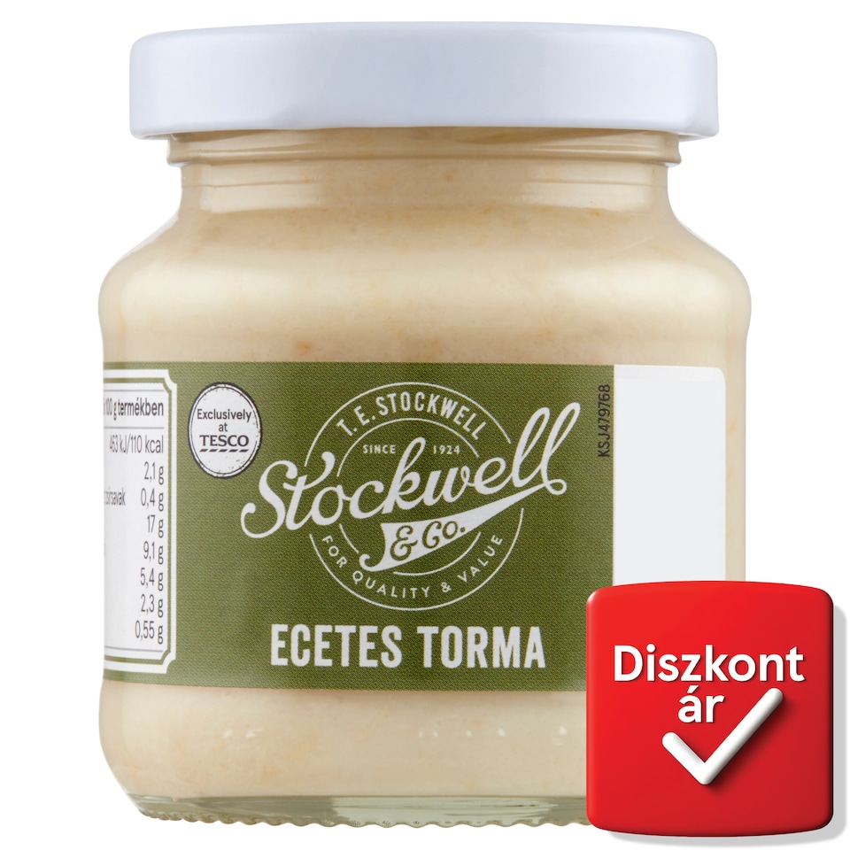 Stockwell & Co. reszelt, ecetes torma 140 g