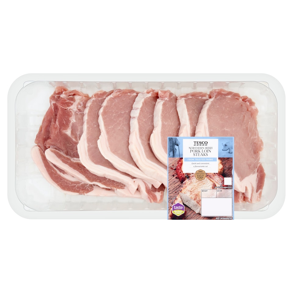 Tesco Northern Irish Pork Loin Steaks 1.05kg