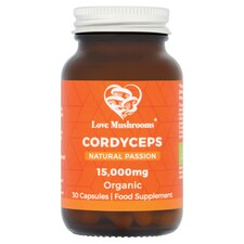 Love Mushrooms Cordyceps 15000mg 30 Capsules