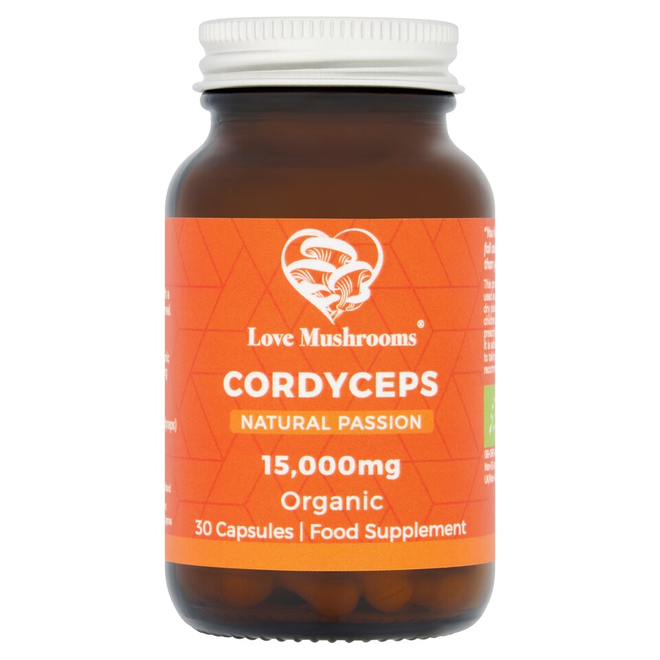 Love Mushrooms Cordyceps 15000mg 30 Capsules