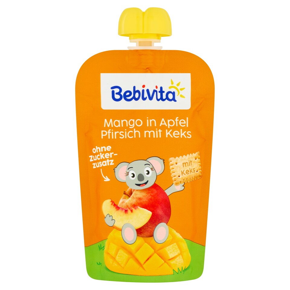 Obrázek 1 pro produkt Bebivita Jablko, broskev, mango, sušenka 120g