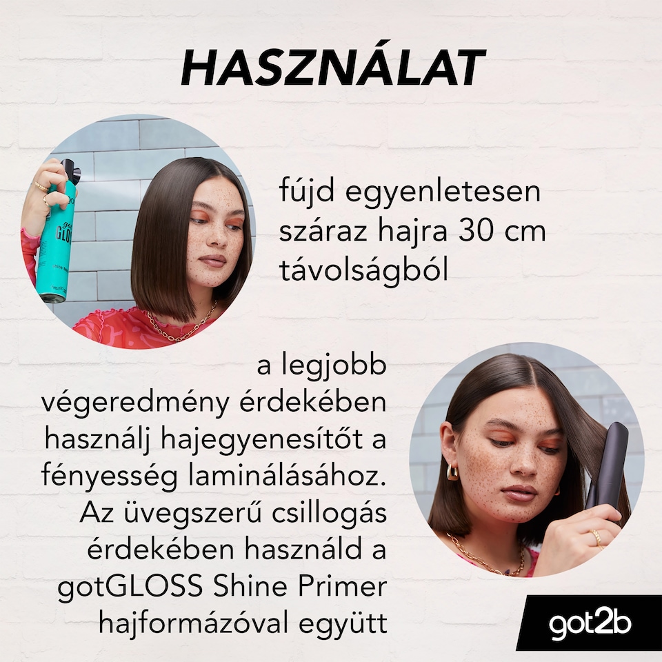 got2b gotGloss Shine Finish hajformázó spray 200 ml  1. kép