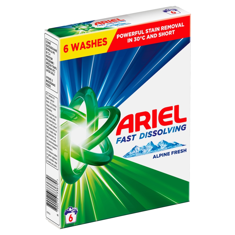 obrázok 1 z Ariel Alpine Fresh Prášok Na Pranie, 330 g, 6 Praní