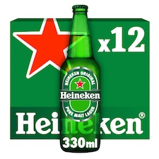 Heineken Lager Beer Bottle 12x330ml