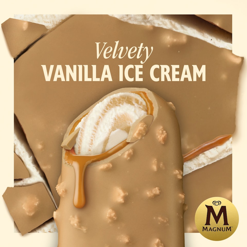 image 1 of Magnum Double Gold Caramel Billionaire Ice Cream Sticks 3x85ml