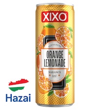 XIXO Orange Lemonade narancsízű, szénsavas üdítőital cukorral és édesítőszerekkel 250 ml 