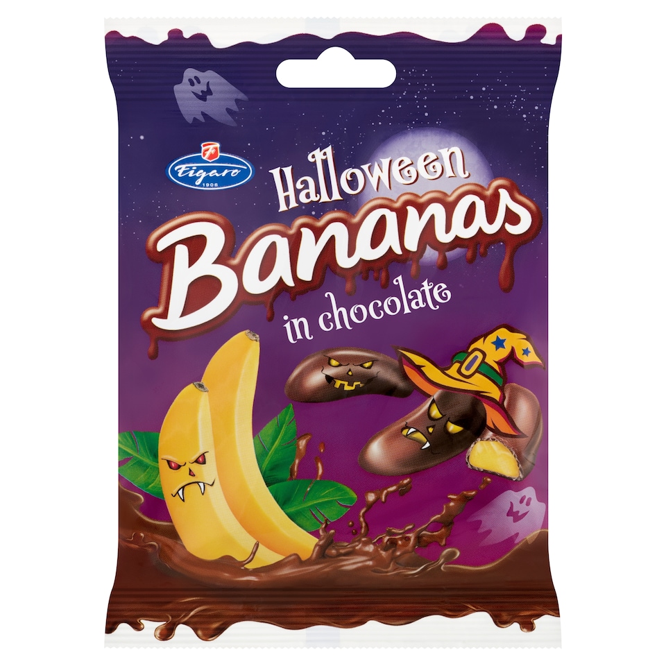 Figaro Halloween étcsokoládéval bevont banános habos zselék 75 g  1. kép