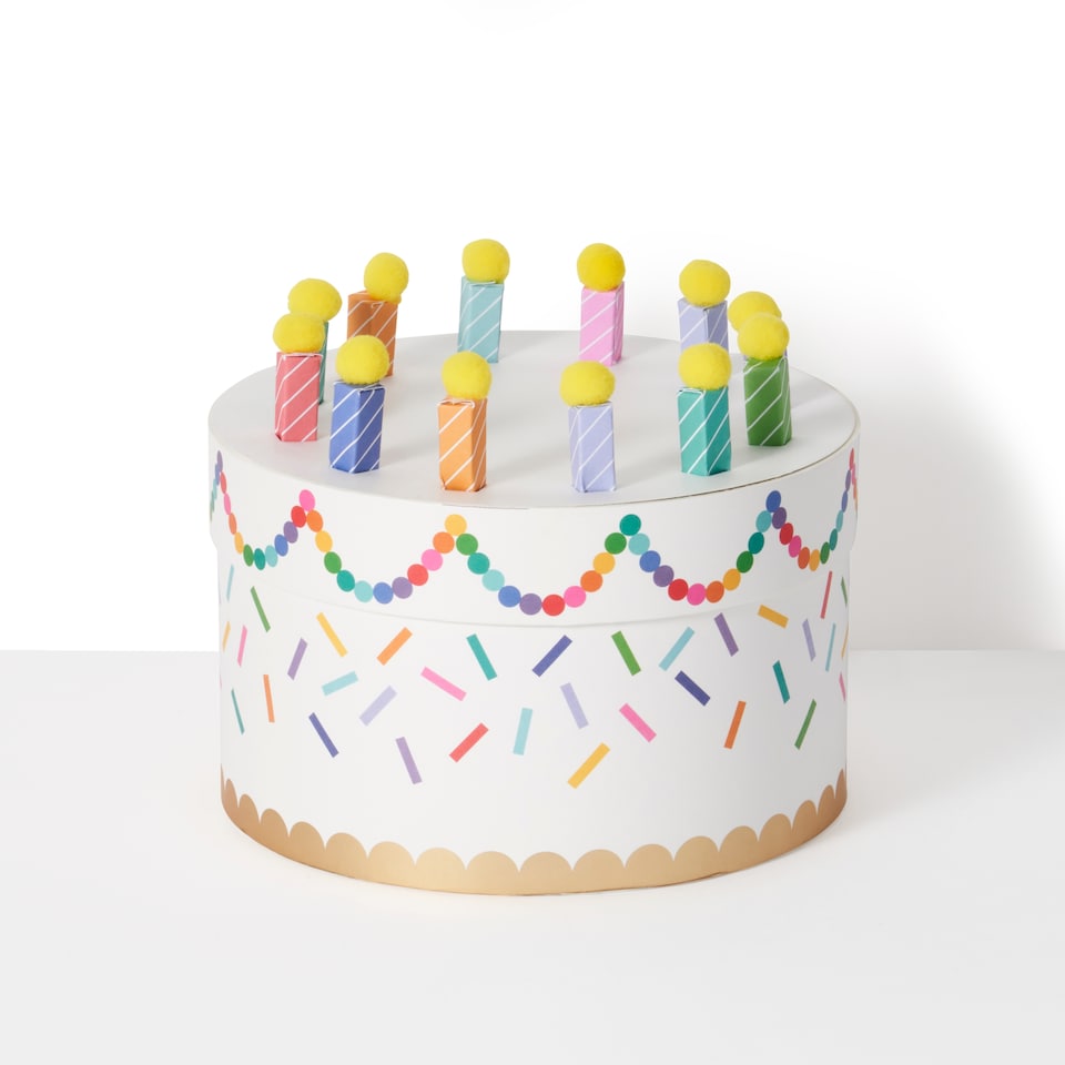 image 1 of Paperchase Cake Gift Box - Confetti