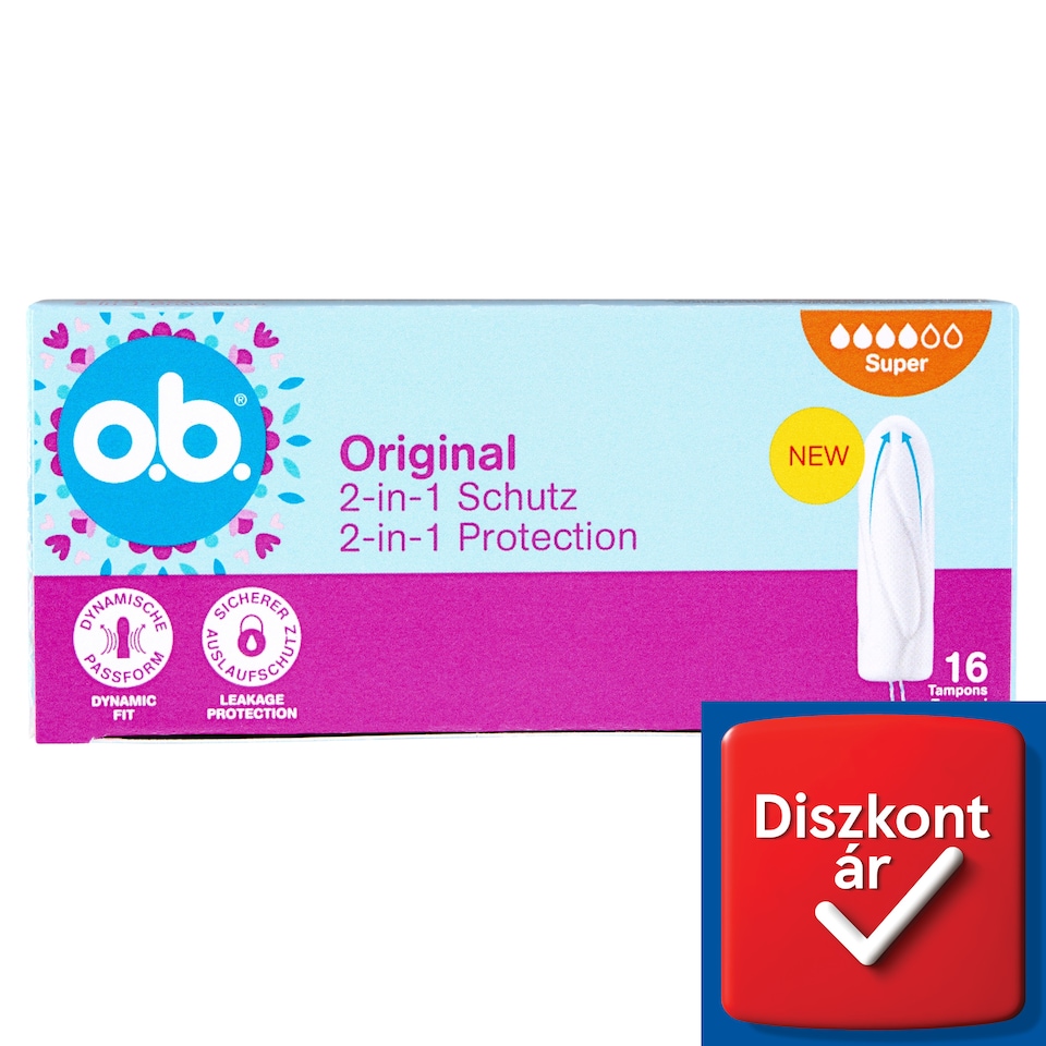 o.b Original Super Tampons 16 pcs