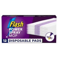 Flash Power Spray Mop Refill Pack 12 Disposable Pads