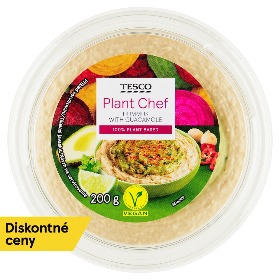 Tesco Plant Chef Hummus with Guacamole 200 g