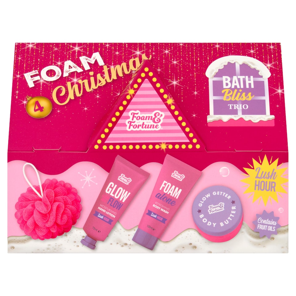 Foam & Fortune Foam 4 Christmas bath bliss trio 