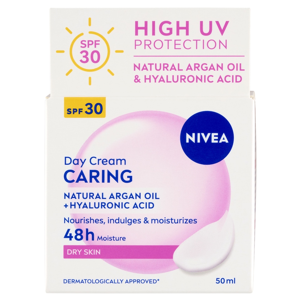 NIVEA Caring nappali arckrém száraz bőrre SPF 30 50 ml  1. kép